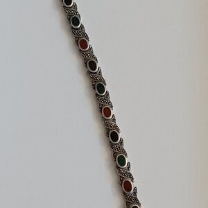Marcasite Sterling Silver Bracelet XO design